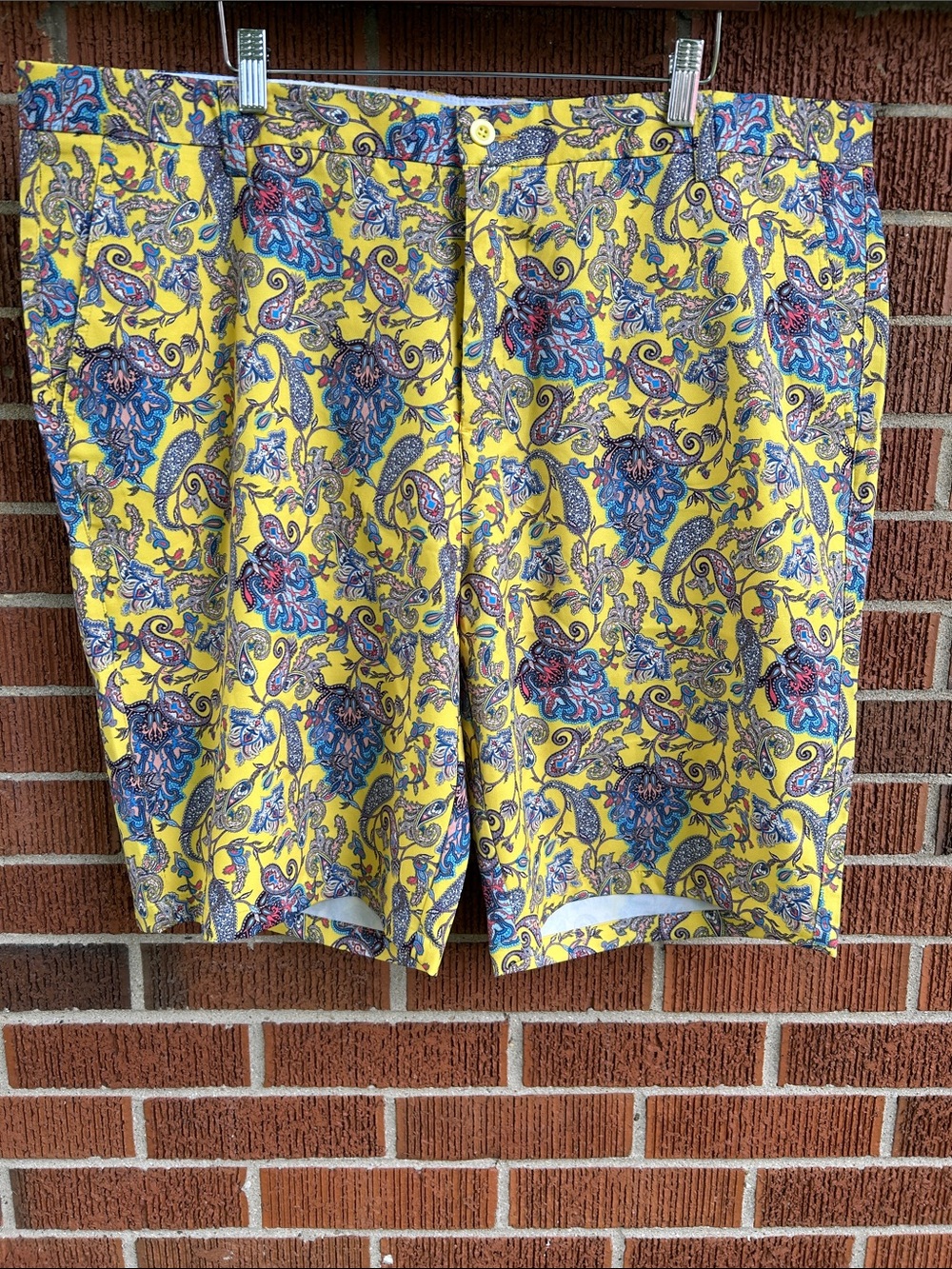Golf men’s Yellow Paisley Printed Shorts